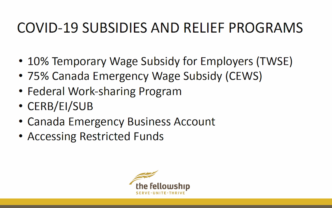 COVID - 19 Subsidies