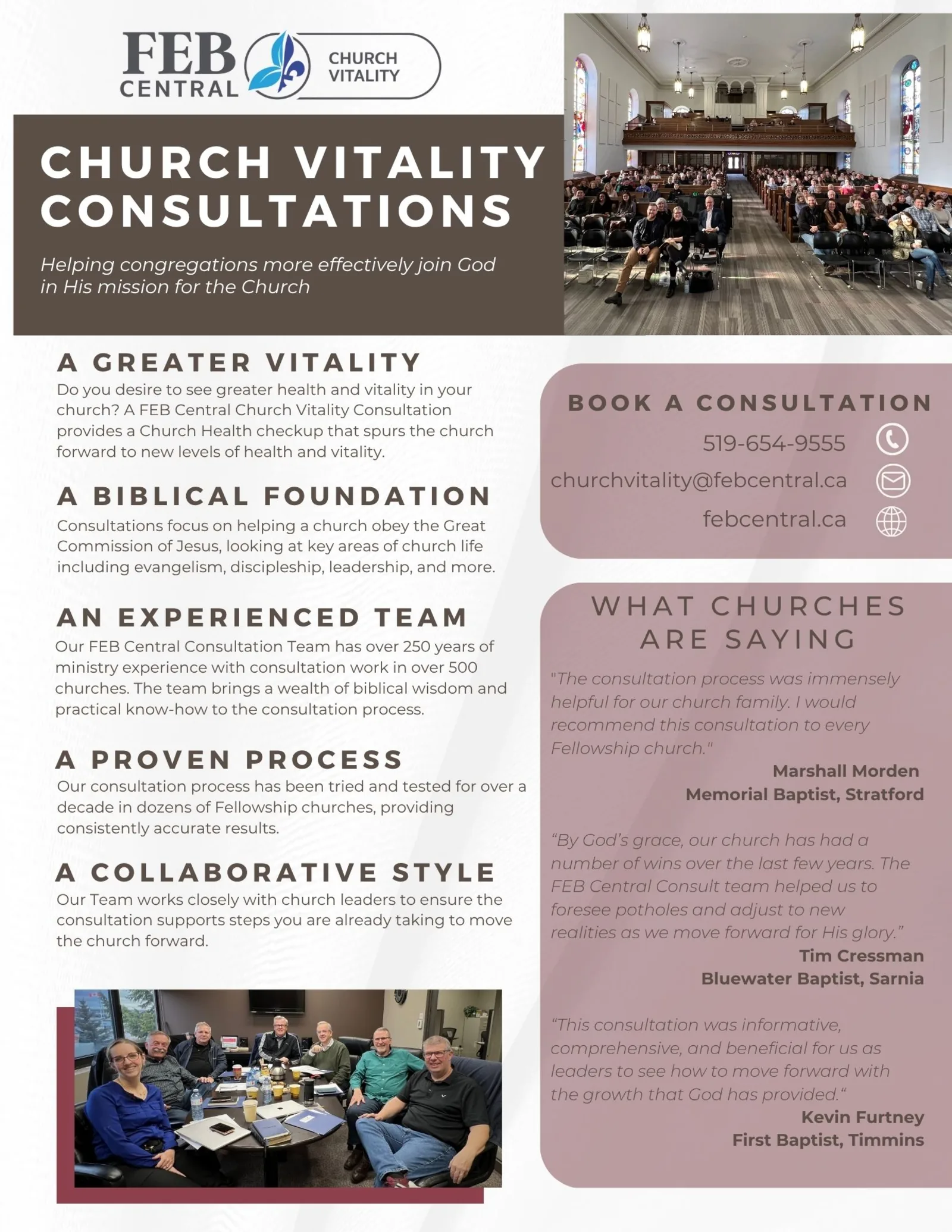 Church Consultation flyer, front